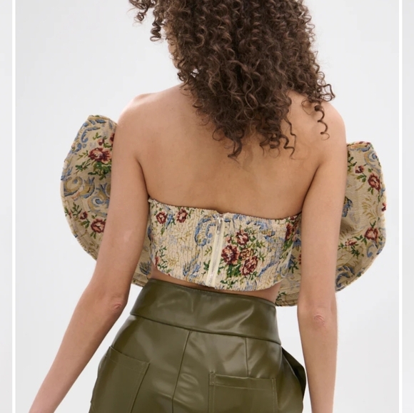 LOOK THIS WAY JACQUARD BLOUSE - L - Picture 3 of 3